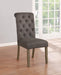Balboa Tufted Back Side Chairs Rustic Brown and Grey (Set of 2) - Home Discount Furniture - NJ-linden