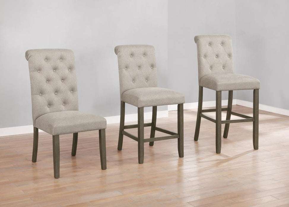 Balboa Tufted Back Side Chairs Rustic Brown and Beige (Set of 2) - Home Discount Furniture - NJ-linden