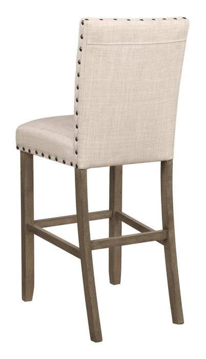 Ralland Upholstered Bar Stools with Nailhead Trim Beige (Set of 2) - Home Discount Furniture - NJ-linden