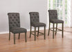 Balboa Tufted Back Side Chairs Rustic Brown and Grey (Set of 2) - Home Discount Furniture - NJ-linden