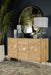 Alyssum Checkered Pattern 3-door Accent Cabinet Natural - Home Discount Furniture - NJ-linden