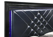 Penelope Eastern King Bed with LED Lighting Black and Midnight Star - Home Discount Furniture - NJ-linden