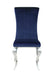 Betty Upholstered Side Chairs Ink Blue and Chrome (Set of 4) - Home Discount Furniture - NJ-linden
