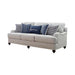 Glenn Recessed Arms Sofa Light Grey - Home Discount Furniture - NJ-linden