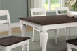 Madelyn Dining Table with Extension Leaf Dark Cocoa and Coastal White - Home Discount Furniture - NJ-linden