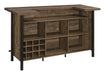 Bellemore Rectangular Storage Bar Unit Rustic Oak - Home Discount Furniture - NJ-linden