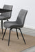 Diggs Upholstered Tufted Swivel Dining Chairs Grey and Gunmetal (Set of 2) - Home Discount Furniture - NJ-linden