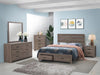 Brantford Eastern King Panel Bed Barrel Oak - Home Discount Furniture - NJ-linden