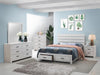 Brantford Eastern King Panel Bed Coastal White - Home Discount Furniture - NJ-linden