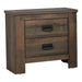Frederick 2-drawer Nightstand Weathered Oak - Home Discount Furniture - NJ-linden