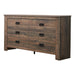 Frederick 6-drawer Dresser Weathered Oak - Home Discount Furniture - NJ-linden