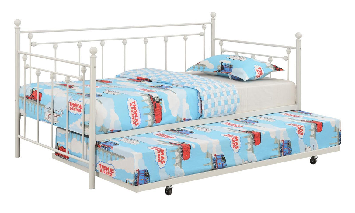 Nocus Spindle Metal Twin Daybed with Trundle - Home Discount Furniture - NJ-linden