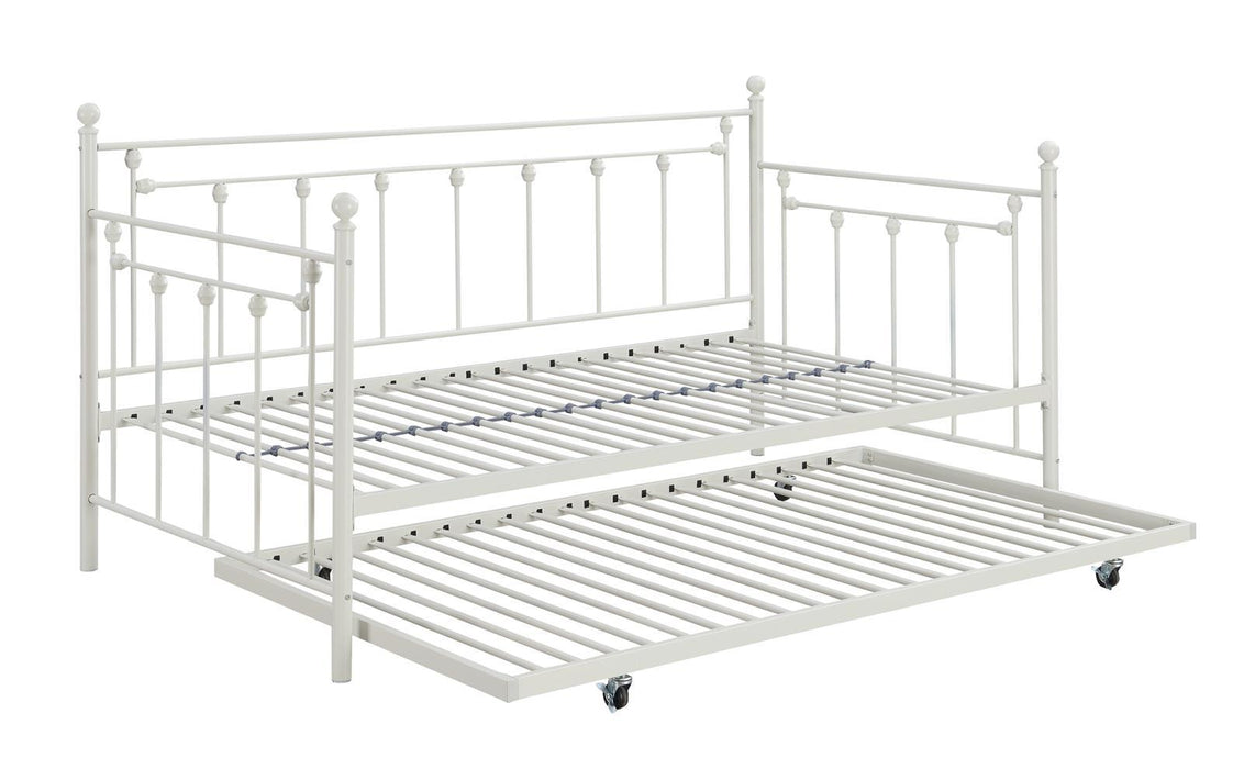 Nocus Spindle Metal Twin Daybed with Trundle - Home Discount Furniture - NJ-linden