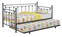 Nocus Spindle Metal Twin Daybed with Trundle - Home Discount Furniture - NJ-linden