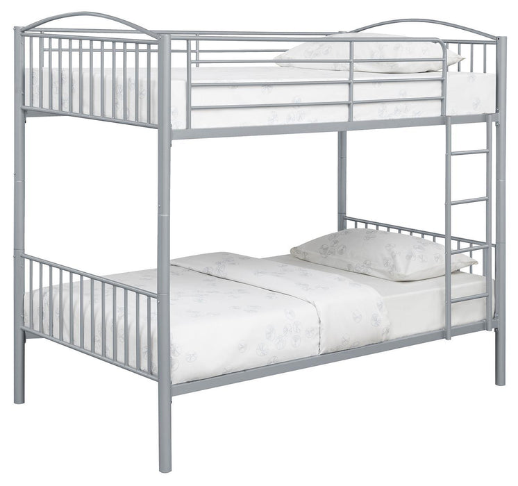 Anson Twin Over Twin Bunk Bed with Ladder - Home Discount Furniture - NJ-linden