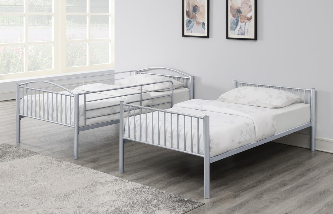 Anson Twin Over Twin Bunk Bed with Ladder - Home Discount Furniture - NJ-linden