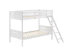 Littleton Twin Over Twin Bunk Bed White - Home Discount Furniture - NJ-linden