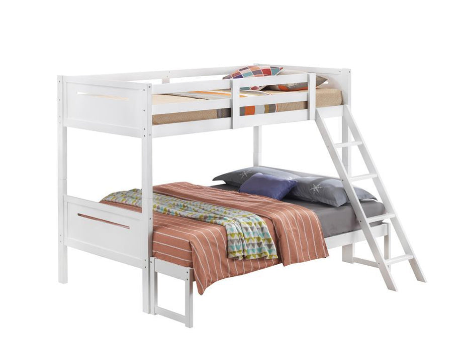 Littleton Twin Over Full Bunk Bed White - Home Discount Furniture - NJ-linden