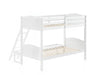 Arlo Twin Over Full Bunk Bed with Ladder White - Home Discount Furniture - NJ-linden