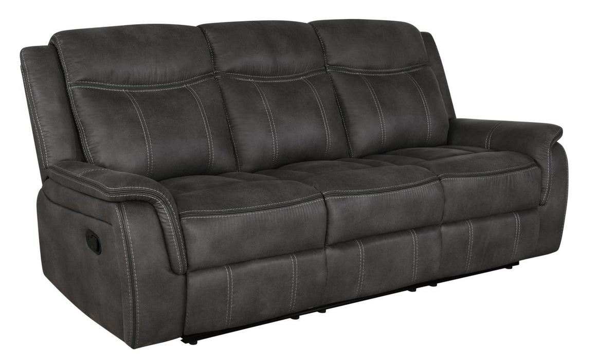 Lawrence Upholstered Tufted Back Motion Sofa - Home Discount Furniture - NJ-linden