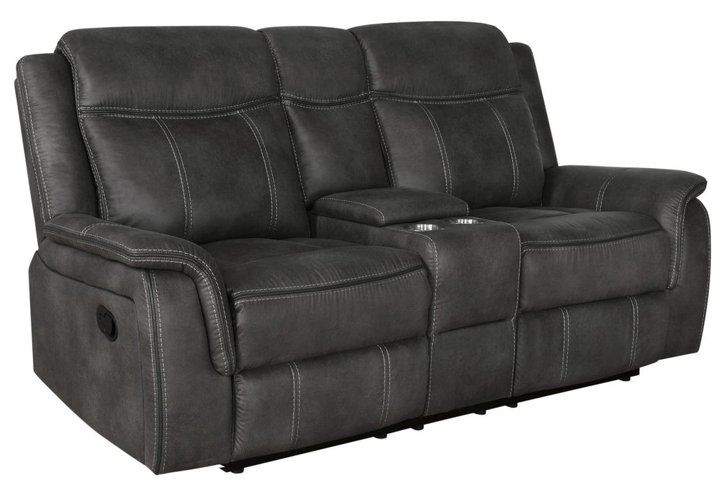 Lawrence Upholstered Tufted Back Motion Loveseat - Home Discount Furniture - NJ-linden