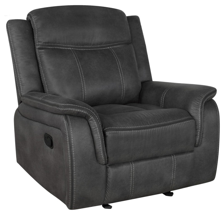 Lawrence Upholstered Tufted Back Glider Recliner - Home Discount Furniture - NJ-linden