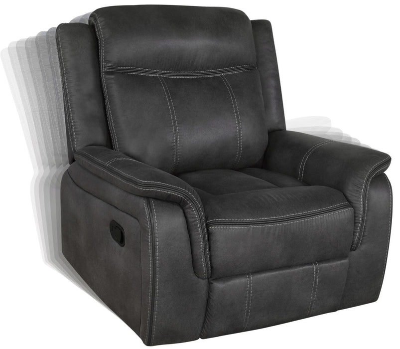 Lawrence Upholstered Tufted Back Glider Recliner - Home Discount Furniture - NJ-linden