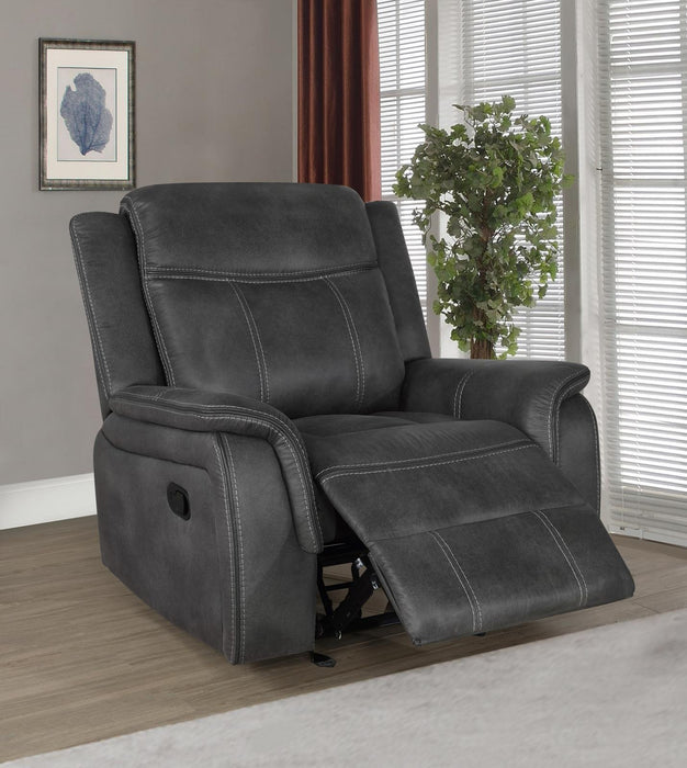 Lawrence Upholstered Tufted Back Glider Recliner - Home Discount Furniture - NJ-linden