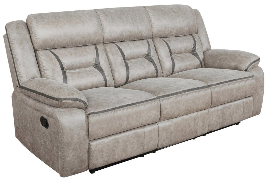 Greer Upholstered Tufted Back Motion Sofa - Home Discount Furniture - NJ-linden