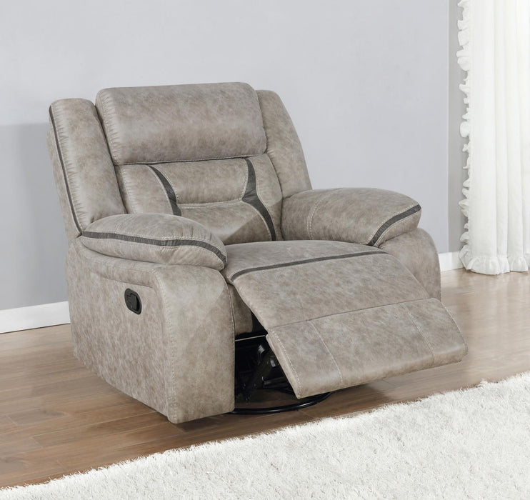 Greer Upholstered Tufted Back Glider Recliner - Home Discount Furniture - NJ-linden