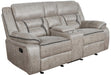 Greer Upholstered Tufted Back Glider Loveseat - Home Discount Furniture - NJ-linden