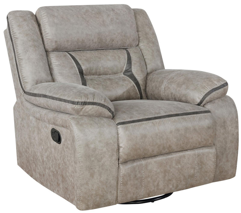 Greer Upholstered Tufted Back Glider Recliner - Home Discount Furniture - NJ-linden