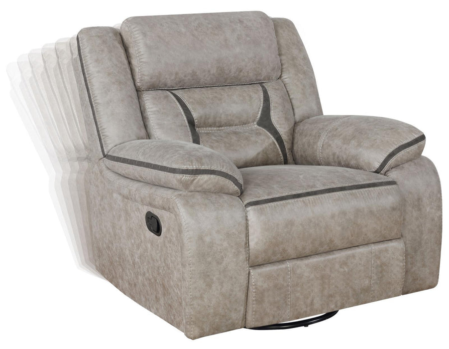 Greer Upholstered Tufted Back Glider Recliner - Home Discount Furniture - NJ-linden