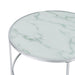 Lynn 2-piece Round Nesting Table White and Chrome - Home Discount Furniture - NJ-linden