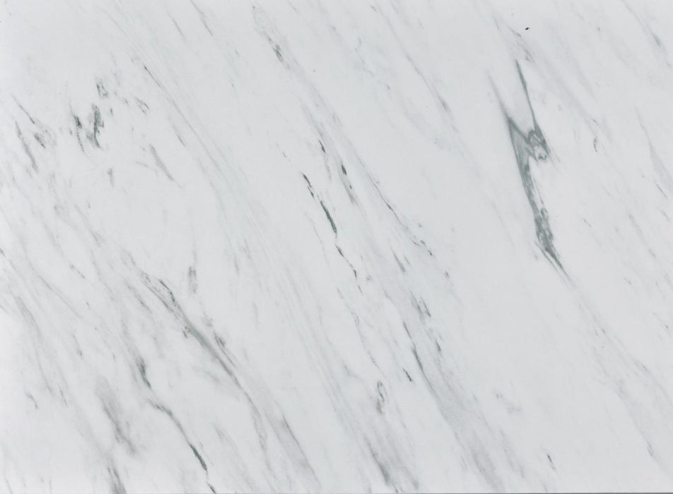 Leona Faux Marble Square End Table White and Satin Nickel - Home Discount Furniture - NJ-linden