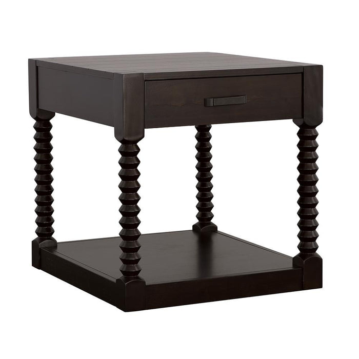 Meredith 1-drawer End Table Coffee Bean - Home Discount Furniture - NJ-linden