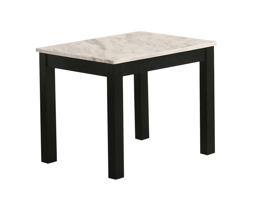 Bates Faux Marble 3-piece Occasional Table Set White and Black - Home Discount Furniture - NJ-linden