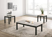Bates Faux Marble 3-piece Occasional Table Set White and Black - Home Discount Furniture - NJ-linden