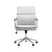 Ximena Standard Back Upholstered Office Chair White - Home Discount Furniture - NJ-linden