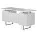 Lawtey Floating Top Office Desk Weathered Grey - Home Discount Furniture - NJ-linden
