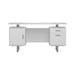 Lawtey Floating Top Office Desk White Gloss - Home Discount Furniture - NJ-linden