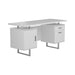 Lawtey Floating Top Office Desk Weathered Grey - Home Discount Furniture - NJ-linden
