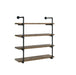 Elmcrest 40-inch Wall Shelf Black and Grey Driftwood - Home Discount Furniture - NJ-linden