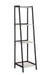 Pinckard 4-shelf Ladder Bookcase Grey Stone and Black - Home Discount Furniture - NJ-linden