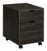 Noorvik 2-drawer Mobile File Cabinet Dark Oak - Home Discount Furniture - NJ-linden