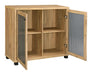 Mchale Accent Cabinet with Two Mesh Doors Golden Oak - Home Discount Furniture - NJ-linden