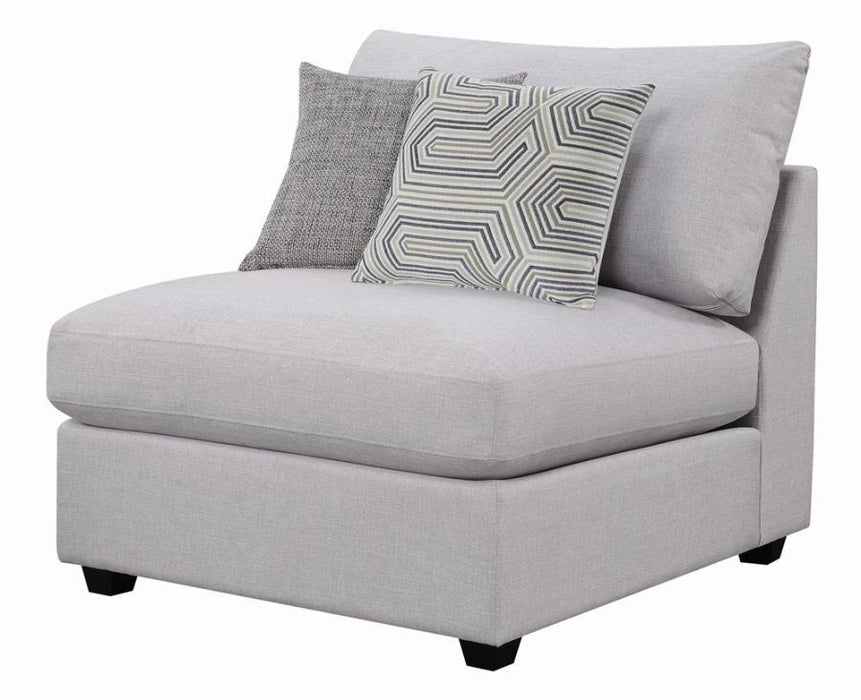 Cambria Upholstered Armless Chair Grey - Home Discount Furniture - NJ-linden
