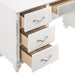 Barzini 7-drawer Vanity Desk with Lighted Mirror White - Home Discount Furniture - NJ-linden
