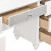Barzini 7-drawer Vanity Desk with Lighted Mirror White - Home Discount Furniture - NJ-linden