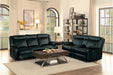 Jude Double Glider Recliner Loveseat in Black 8201BLK-2 - Home Discount Furniture - NJ-linden